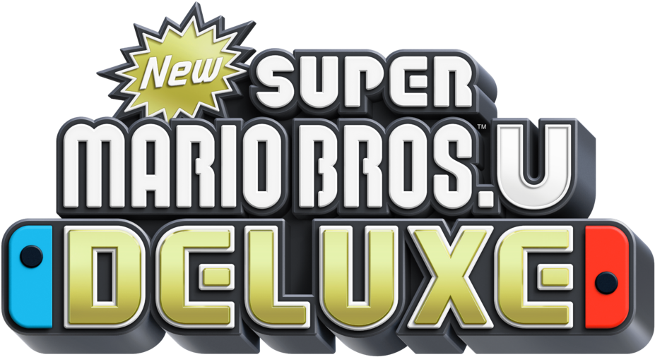 New Super Mario Bros U Deluxe Logo - Super Mario Wii U Deluxe (1000x575), Png Download