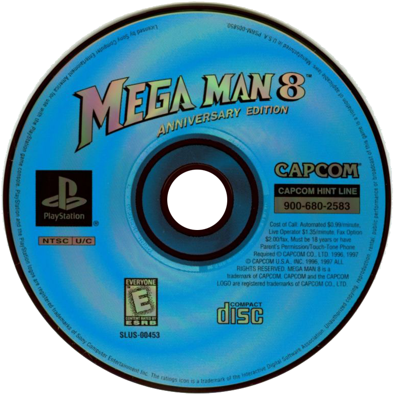 Mega Man - Mega Man 8 Ps1 Disc (800x801), Png Download