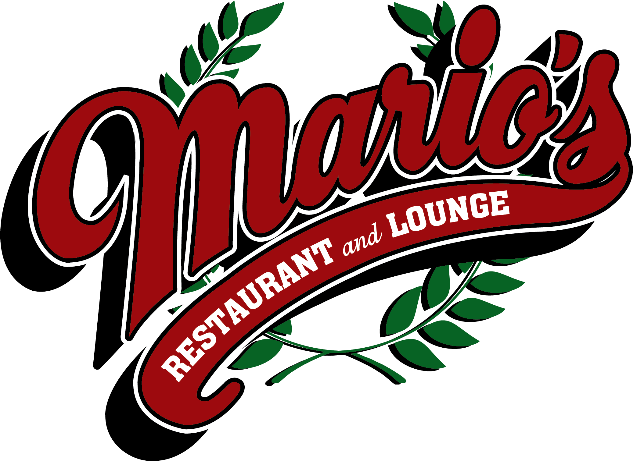 Mario's Restaurant & Lounge - Restaurant (3376x1549), Png Download
