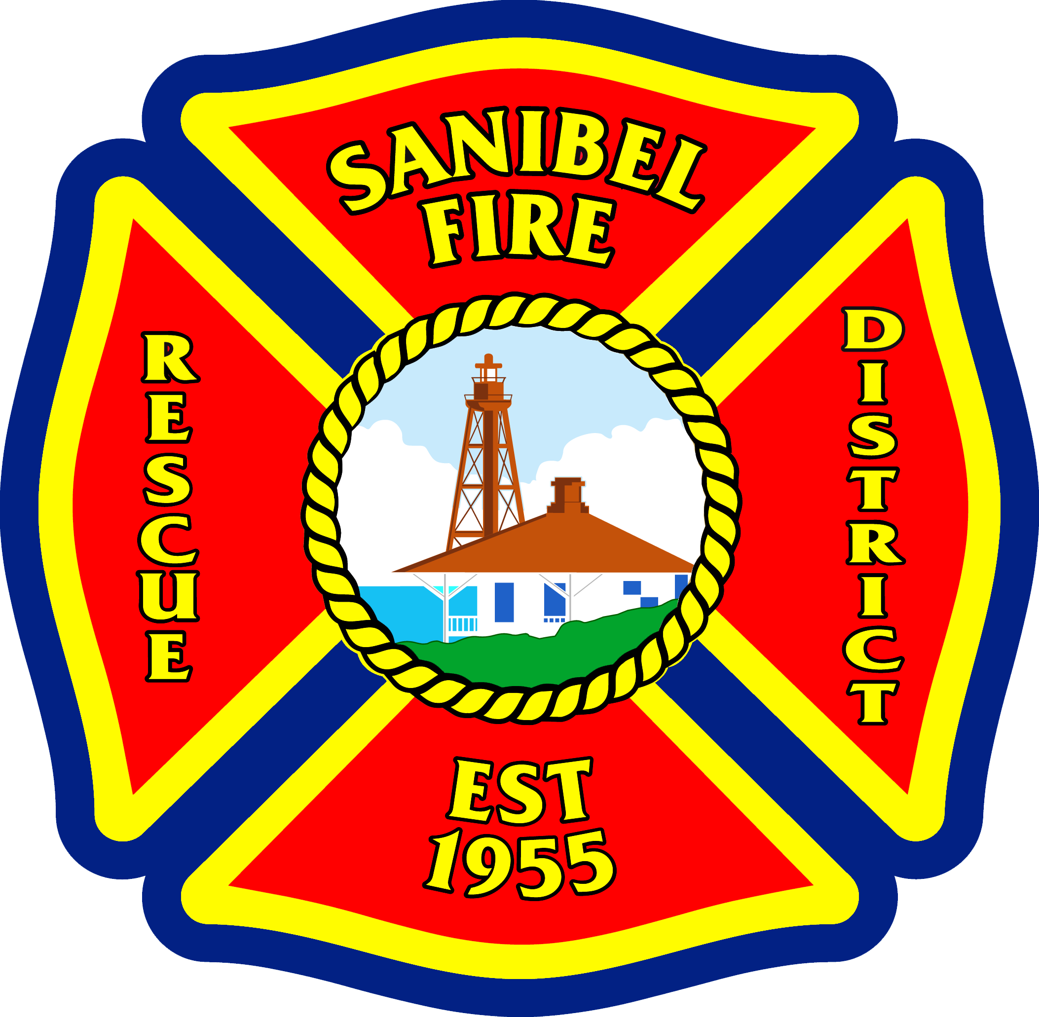 Sanibel Fire Rescue - Orange City Fire Dept Logo (2106x2062), Png Download