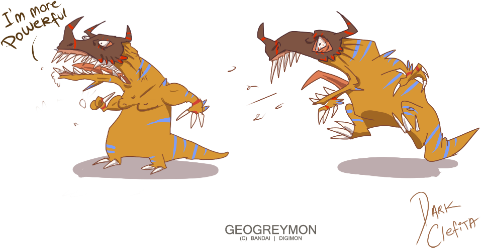 Geogreymon By Dark Clefita - Dark Geogreymon (1200x700), Png Download