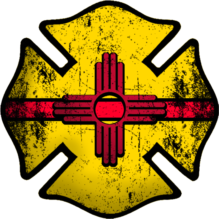 New Mexico Firefighter Decal - Wildland Firefighter Maltese Cross (800x800), Png Download
