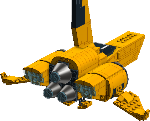 No Man's Sky Starship - No Man's Sky Starship Lego (1360x630), Png Download