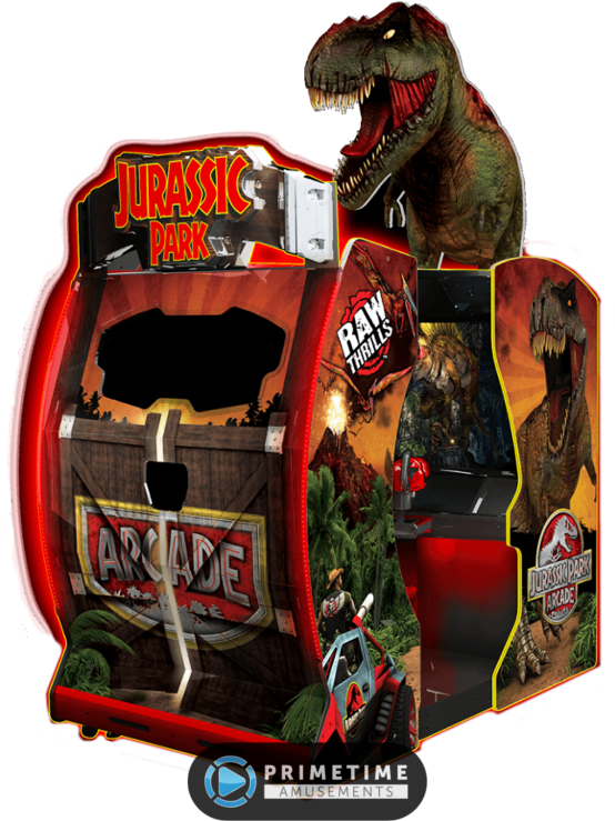 Jurassic Park Arcade By Raw Thrills - Namco Jurassic Park Arcade Machine (800x840), Png Download