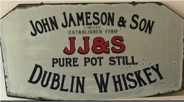 John Jameson & Son Dublin Whiskey Mirror - Sign (600x600), Png Download