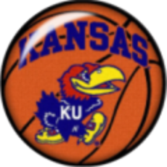 Kansas Jayhawks Basketball Logo (640x640), Png Download
