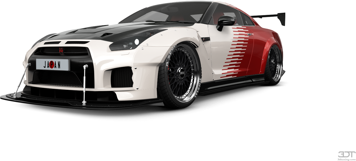 Nissan Door Coupe Tuning Png Transparent Rocket Bunny - Nissan Gt-r (1440x900), Png Download