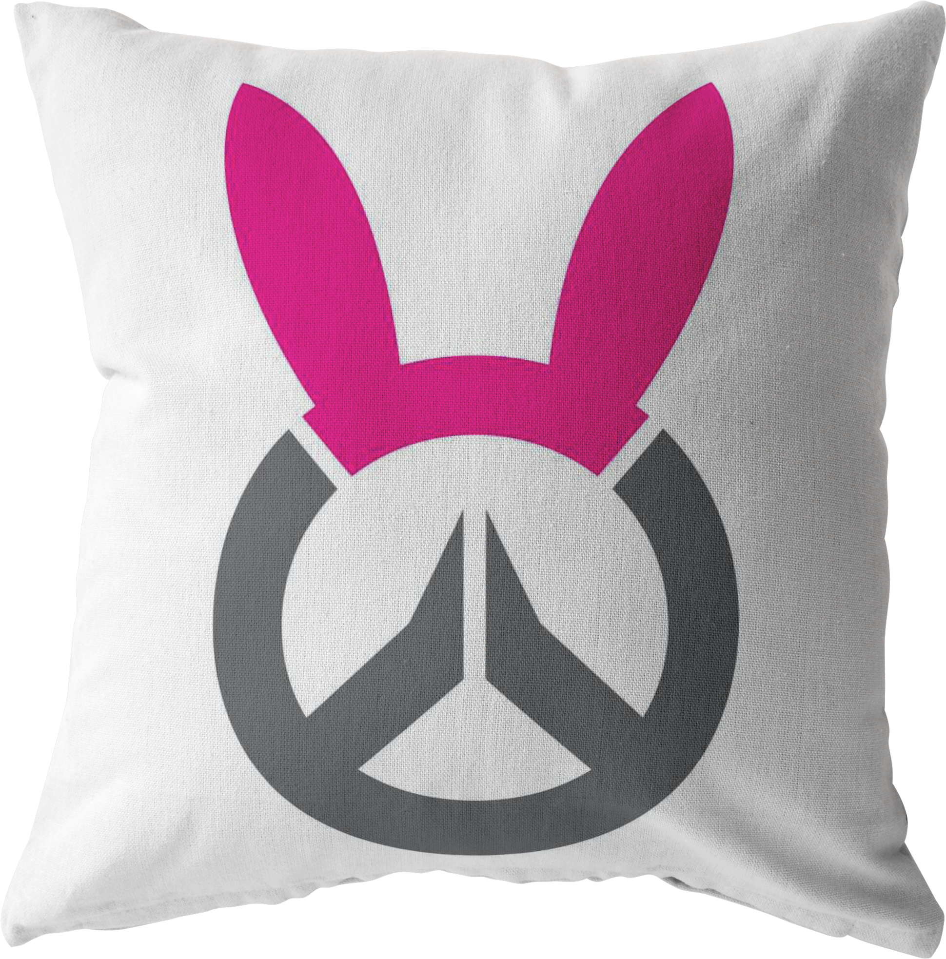 Va Bunny Logo Pillow - Overwatch Logo All Black (2000x2000), Png Download
