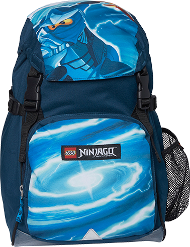 Ninjago School Bag 17l Jay, , Large (378x492), Png Download