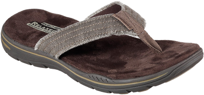 Men's Chocolate Evented Arven Sandal - Skechers 65091 Choc Men's Evented-arven Sandal, Size: (700x700), Png Download