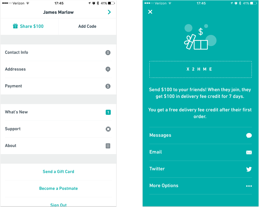40 Mobile Examples Postmates - Mobile Phone (877x701), Png Download