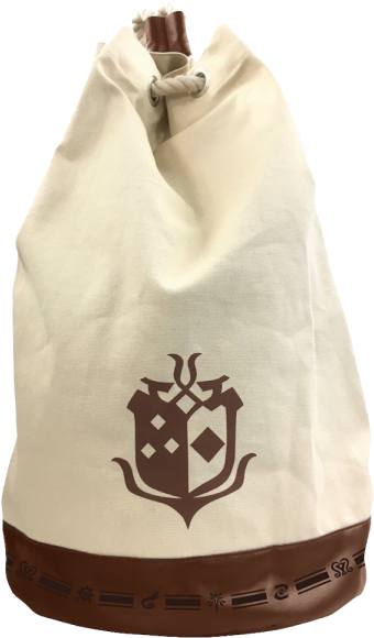 Monster Hunter World Duffle Bag Emblem - Monster Hunter World Sack Backpack (600x600), Png Download