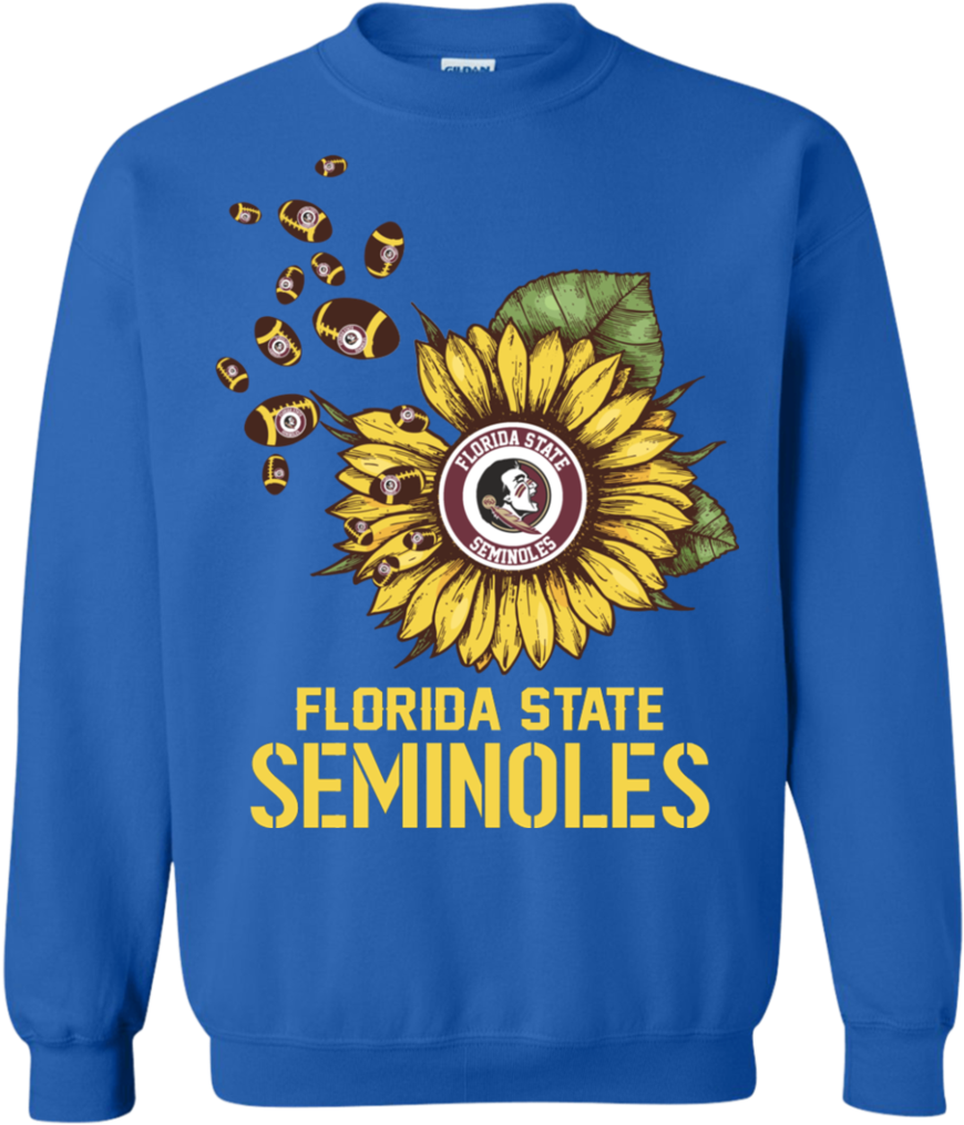 Florida State Seminoles Football Sunflower Shirts Sweatshirts (1024x1024), Png Download