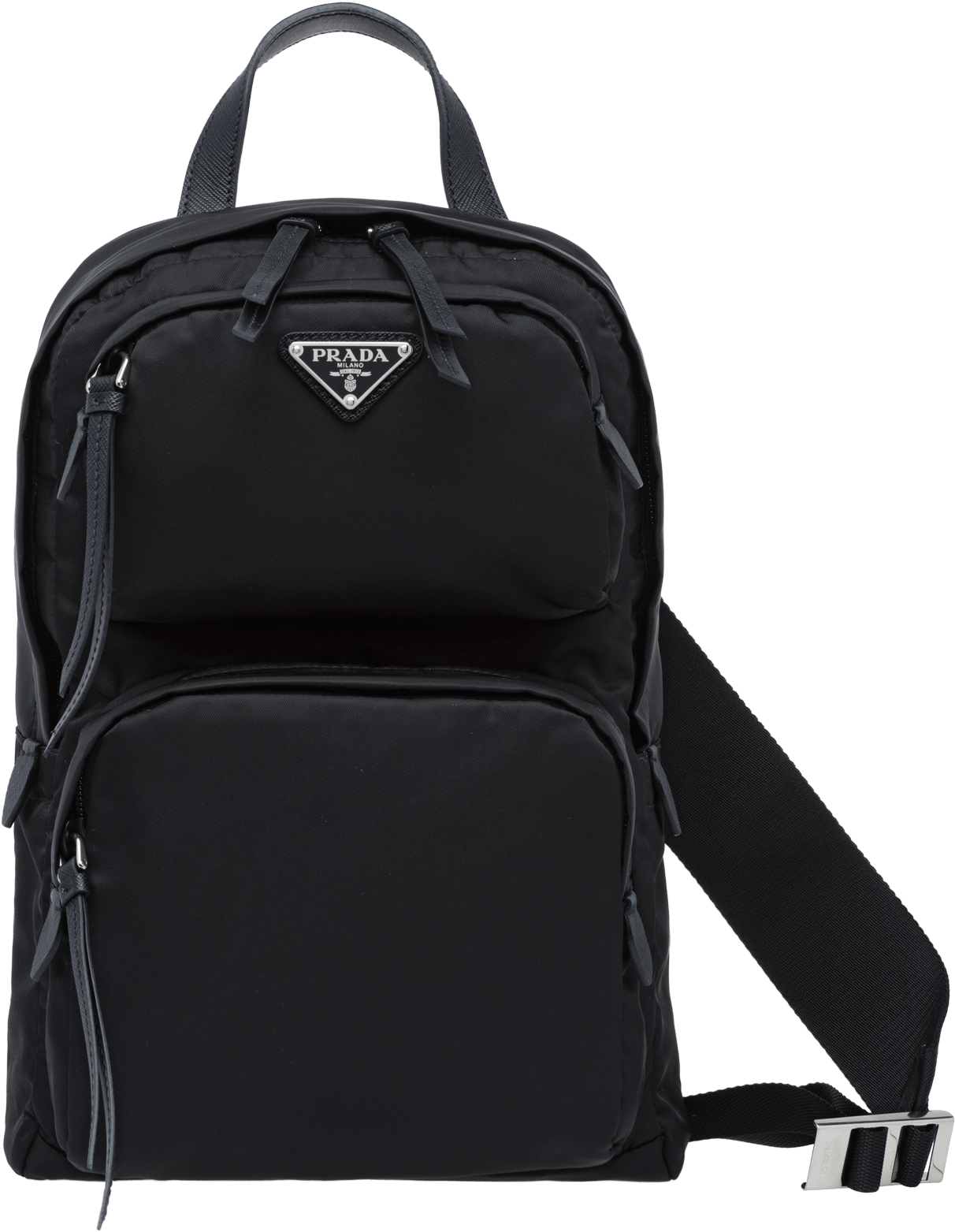 Prada Backpack Nylon Original (2400x2400), Png Download