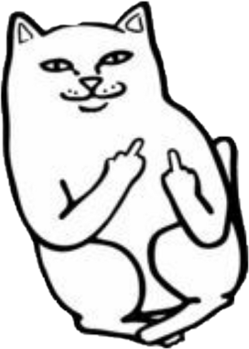 Report Abuse - Fuck You Cat (823x1151), Png Download