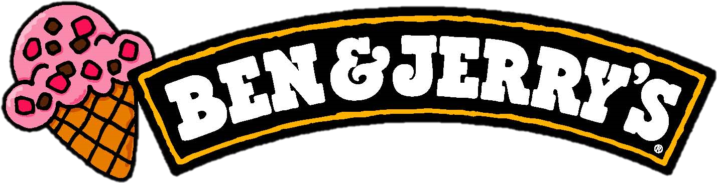 Later In 1981 The First Ben And Jerry's Ice Cream Franchise - Ben & Jerry Logo (1469x405), Png Download