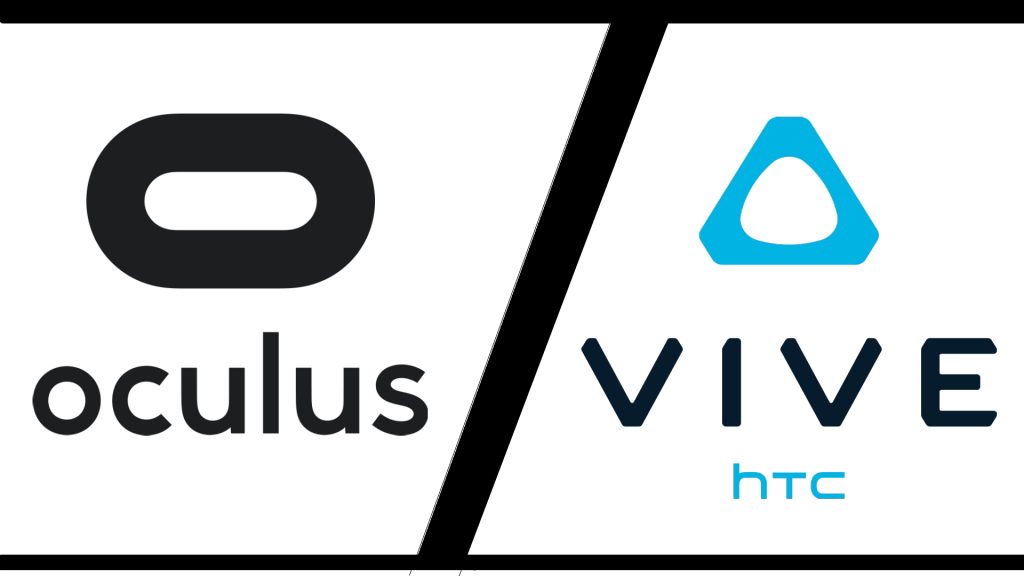 The Oculus Rift Vs - Oculus Rift Htc Vive Logo (1024x576), Png Download