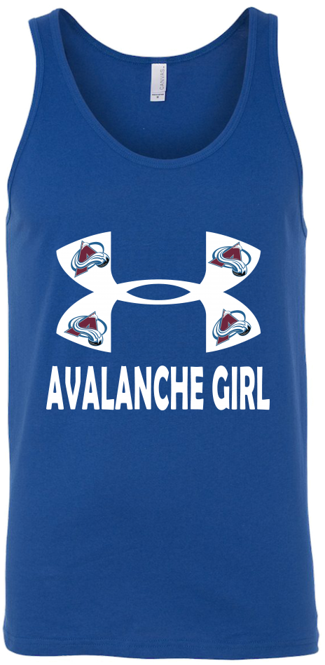 Nhl Colorado Avalanche Girl Under Armour Hockey Shirt (1024x1024), Png Download