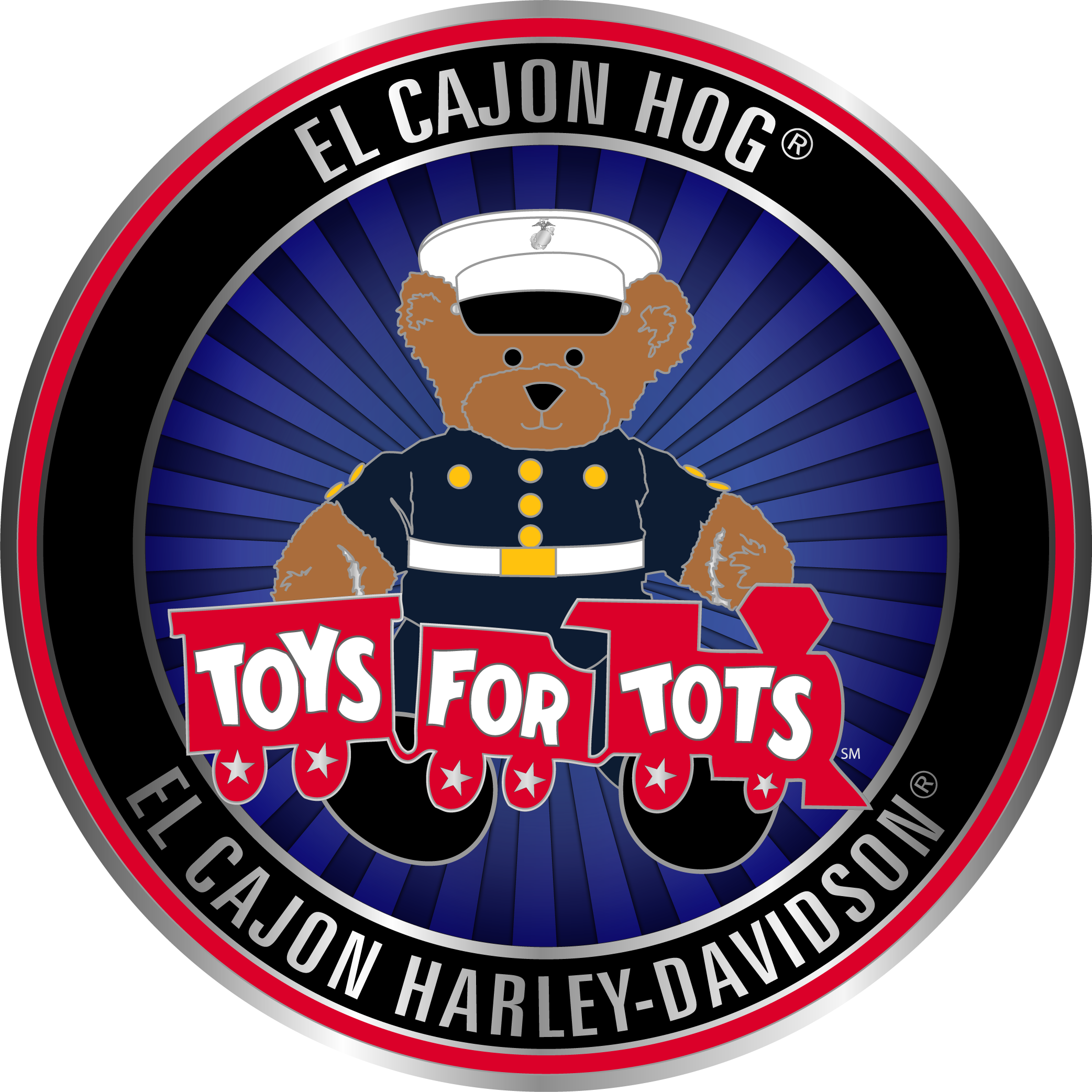 El Cajon Harley - Toys For Tots (2085x2085), Png Download