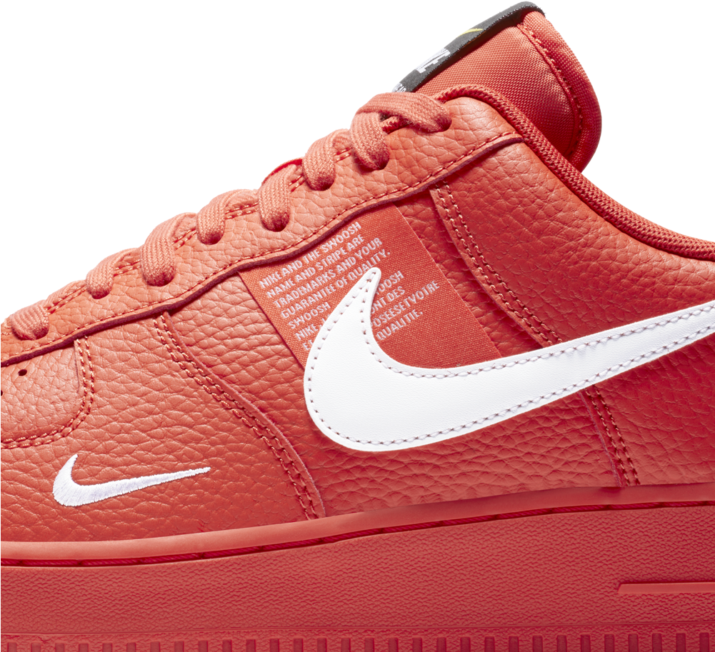 Nike Air Force 1'07 - Nike Air Force 1 07 Lv8 Utility Team Orange White (1000x1000), Png Download