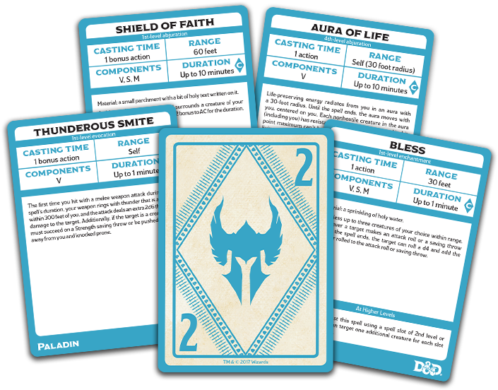 Paladin - D&d Spellbook Cards Paladin Deck (724x620), Png Download