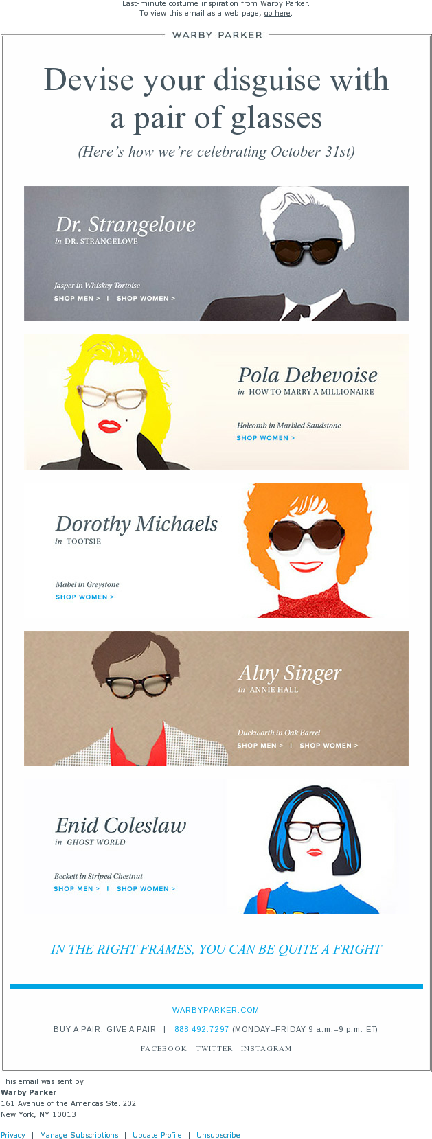 Warby Parker, "halloween T-minus 8 Days" - Halloween (1024x1683), Png Download