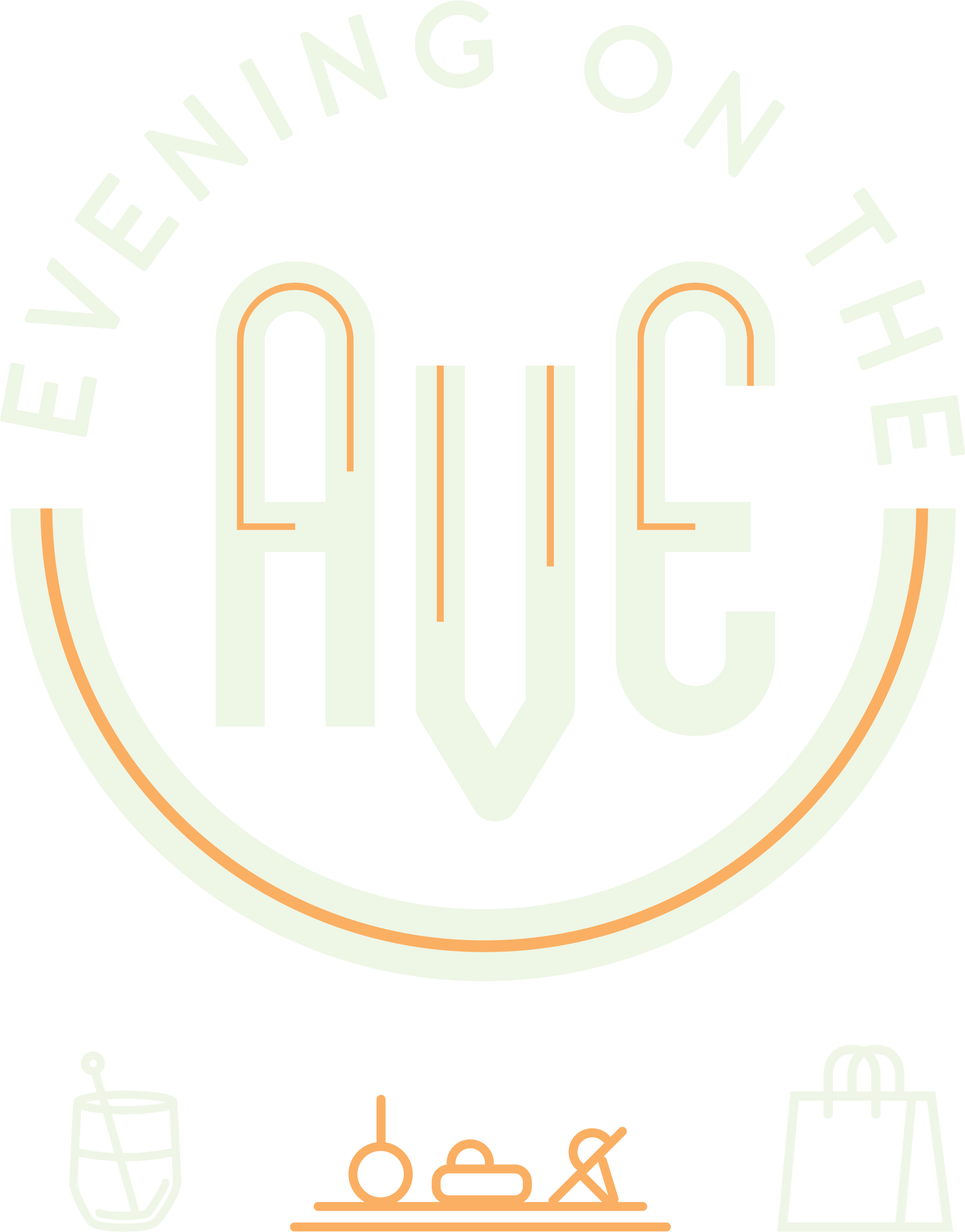 Evening On The Ave - Graphic Design (1981x2528), Png Download