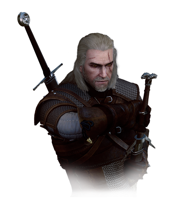 Geralt Von Riva The Witcher 3 - Wiedźmin 3 Geralt Png (654x727), Png Download