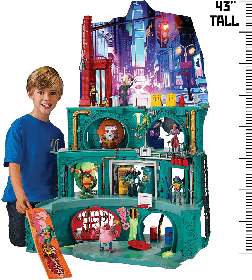Rise Of The Teenage Mutant Ninja Turtles Epic Lair - Rise Of The Tmnt Toys (1024x1024), Png Download