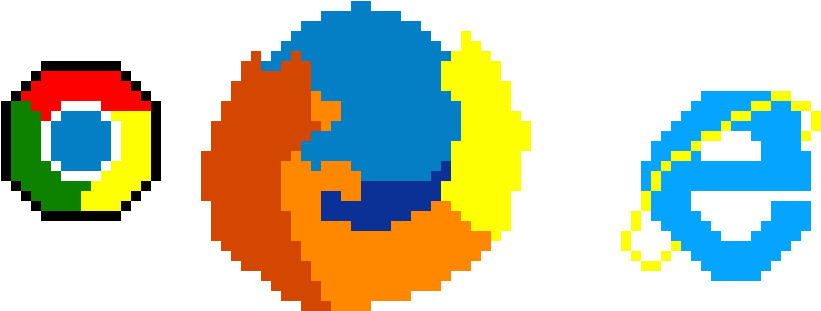 Google Chrome, Firefox And Internet Explorer - Internet Explorer (990x380), Png Download