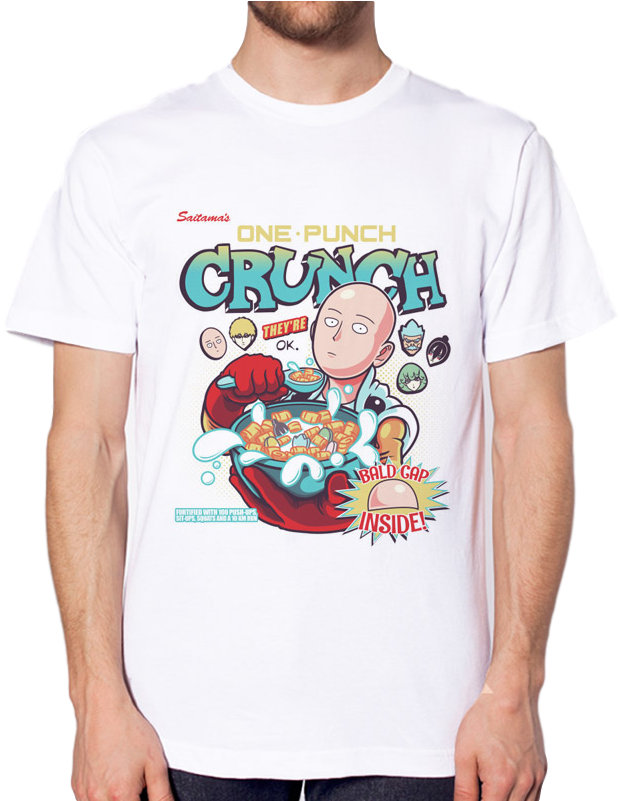 One Punch Man Crunch Shirt - Destroy Punk Shirt (800x800), Png Download
