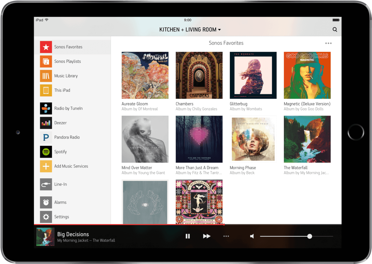 connect sonos to ipad