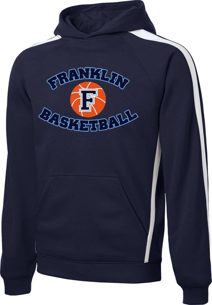 Franklin Basketball Logo Printed Stripe Pullover Hooded - Adlai E. Stevenson High School (710x1024), Png Download