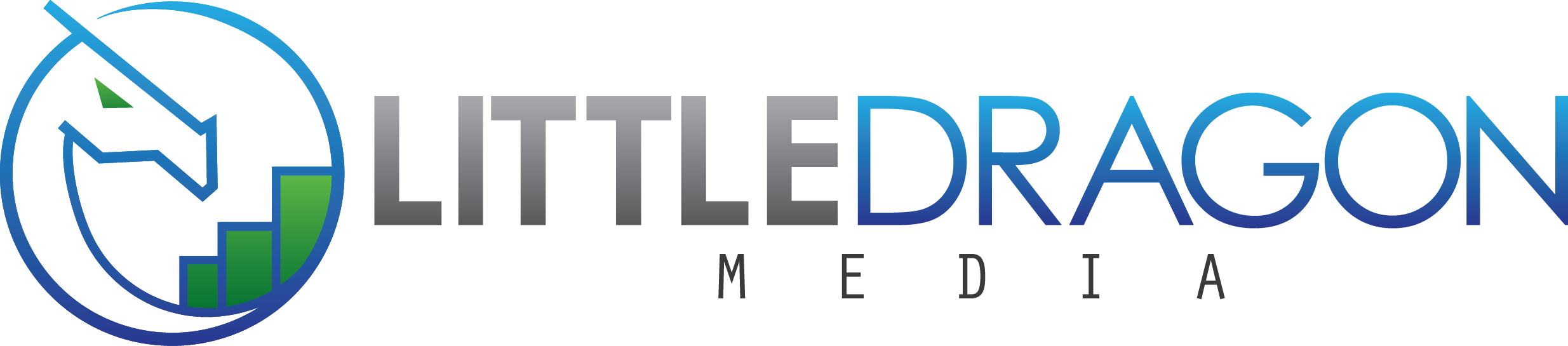 Little Dragon Media (2469x545), Png Download