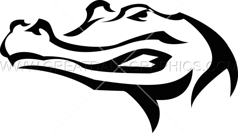 Banner Freeuse Gator Head - Gator Head Clipart (825x461), Png Download