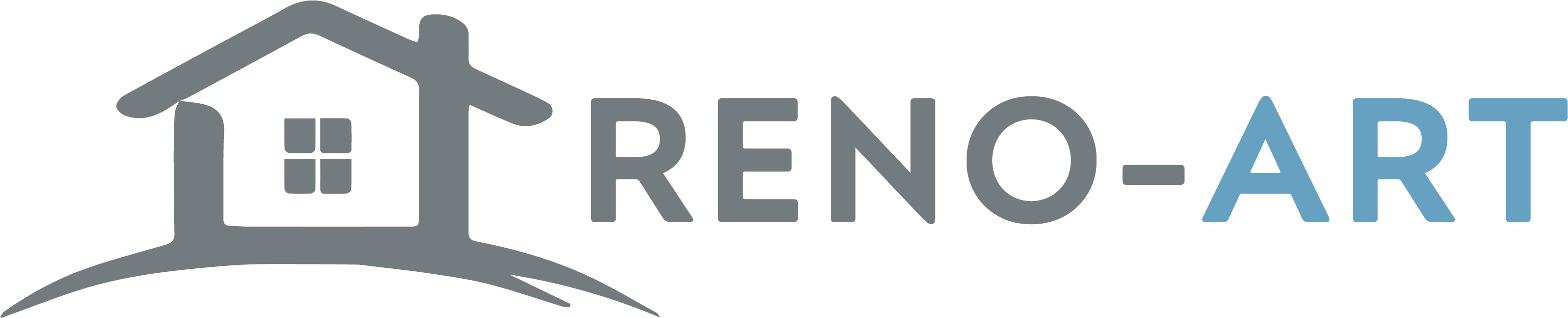 Logo - Reno-art Contracting Inc (3210x646), Png Download