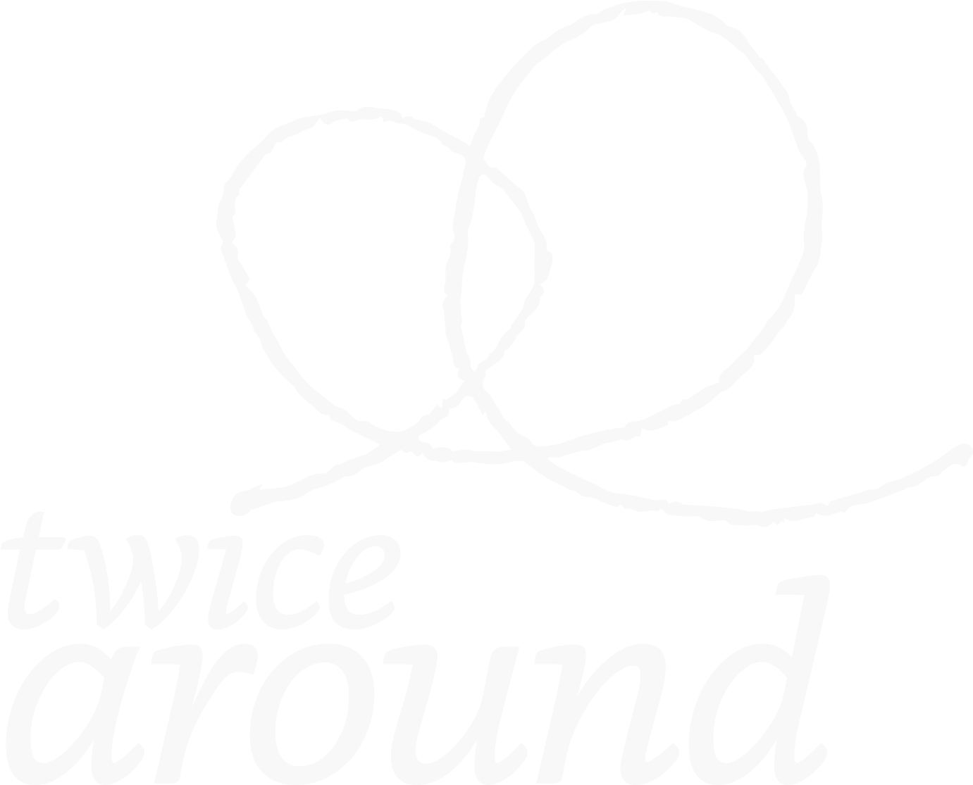 Two Conjoined Hand-scripted Loops And The Text 'twice - San Francisco (1400x1152), Png Download