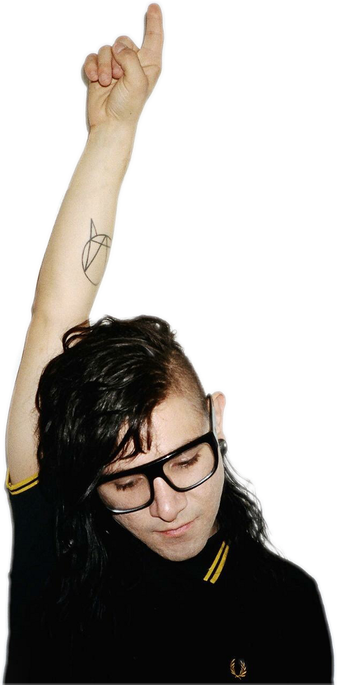 Hand Skrillex (480x975), Png Download