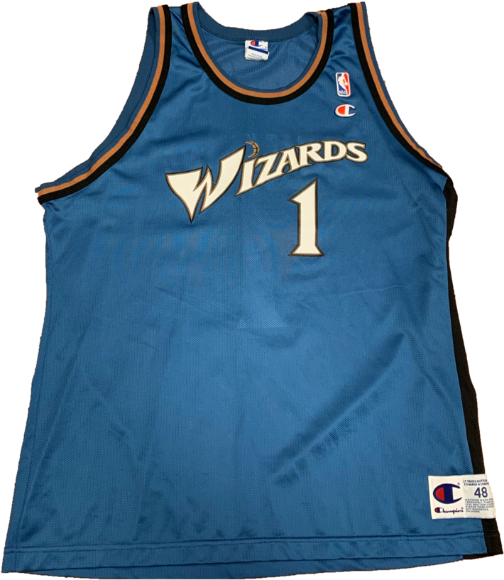Washington Wizards Vintage Champion Jersey Xl - John Wall Wizards Jersey (963x1024), Png Download