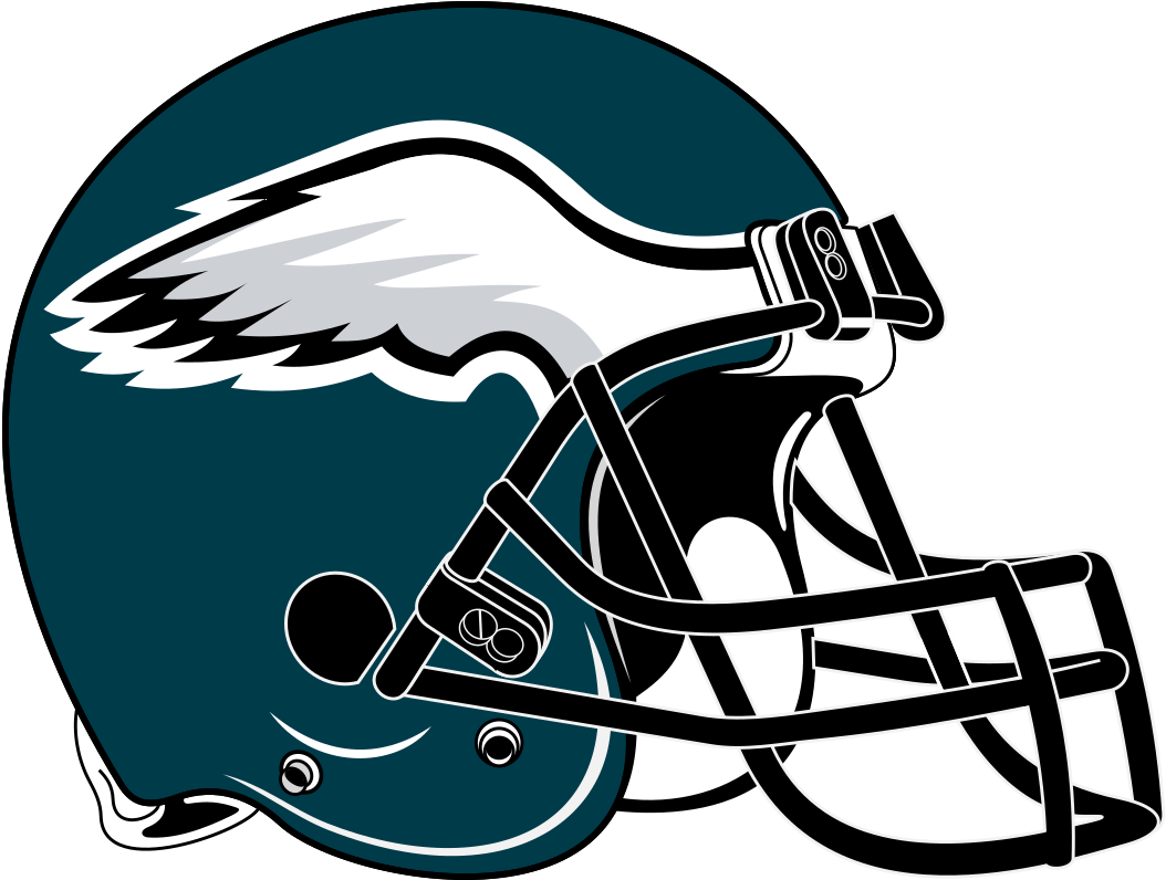 Philadelphia Eagles Atlanta Falcons - Philadelphia Eagles Helmet (1200x930), Png Download
