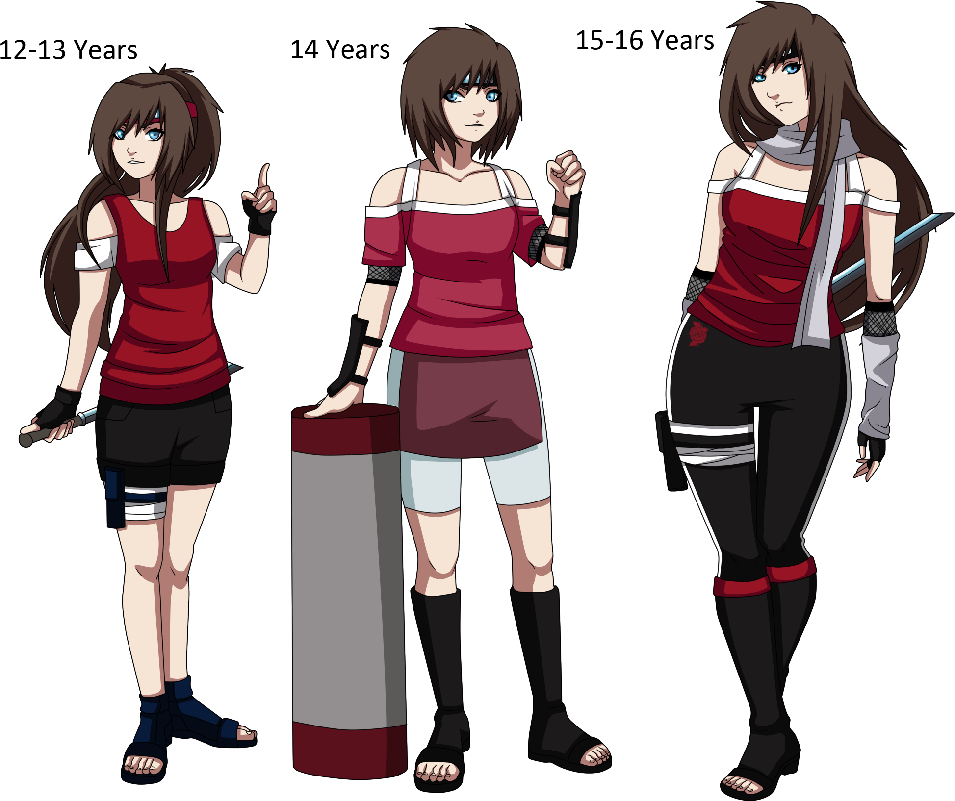 Shiori 12 13 14 15 16 - Naruto Ruby (2000x1700), Png Download