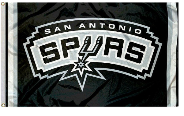 San Antonio Spurs Flag (600x600), Png Download