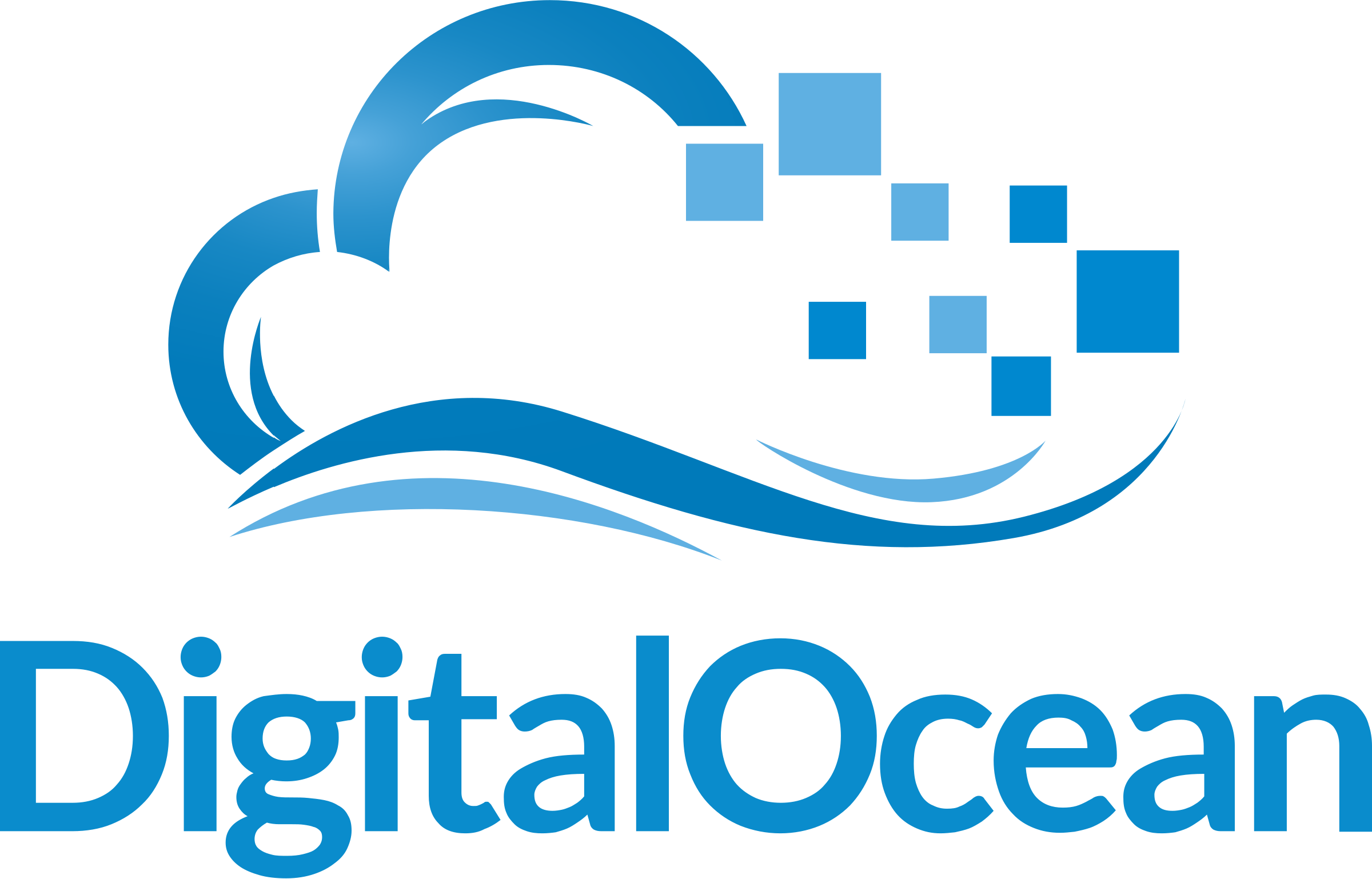 Digitalocean Logo Png Transparent - Digitalocean Logo Png (2400x1538), Png Download