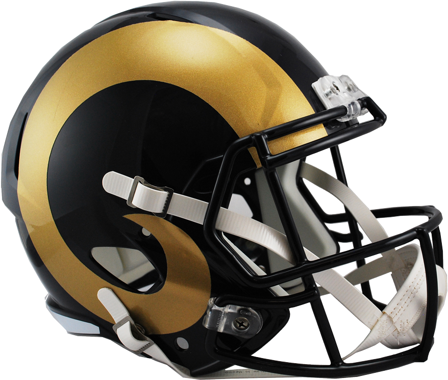 Los Angeles Rams Speed Replica Helmet - New Jaguars Helmet (900x779), Png Download