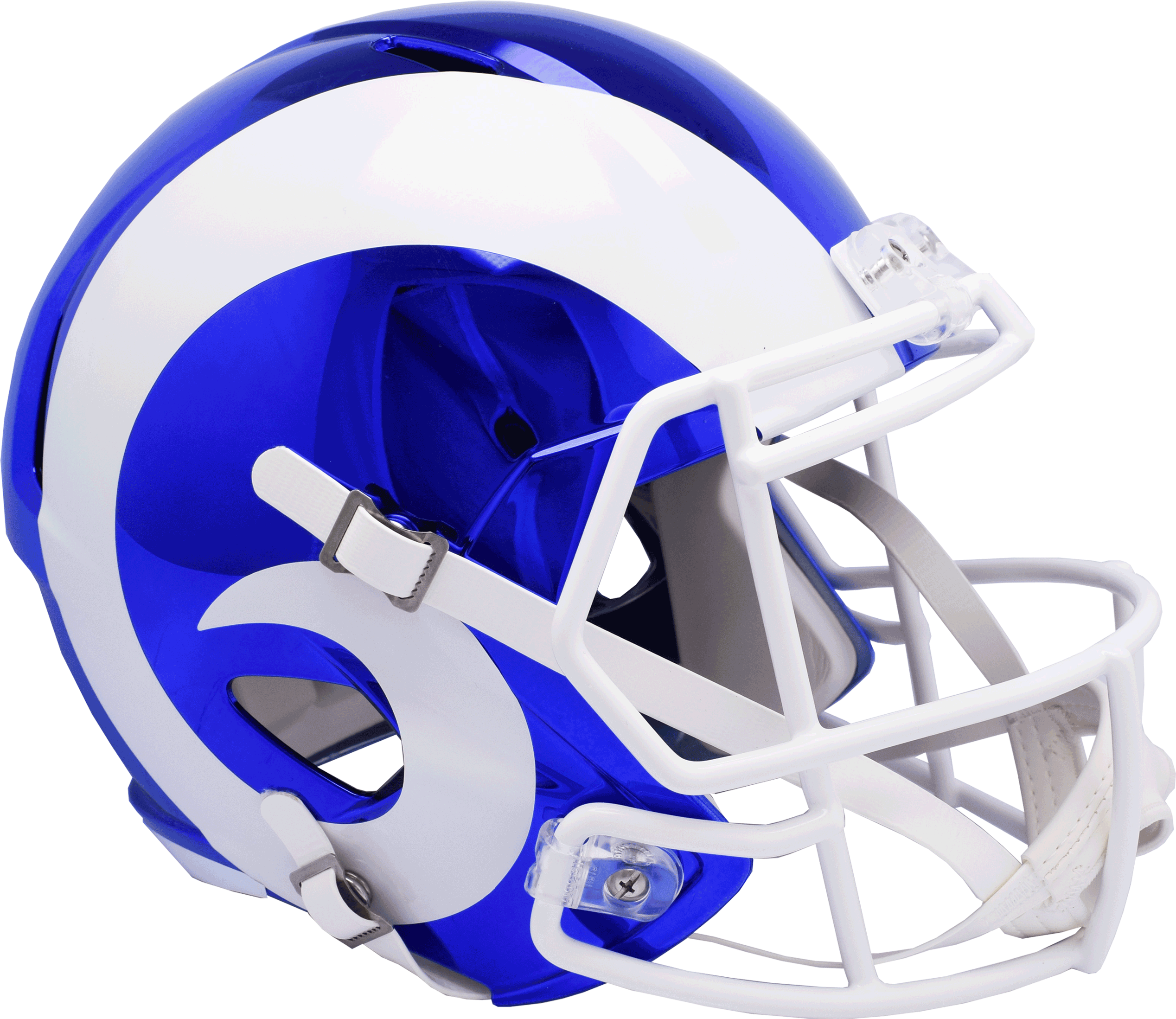 La Rams Chrome Helmet (2676x2318), Png Download