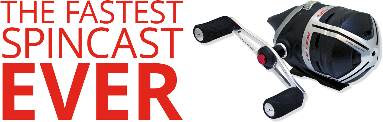 Shop Now - Zebco Bullet Spincast Reel - Zb310bx3 35331805 (1405x450), Png Download