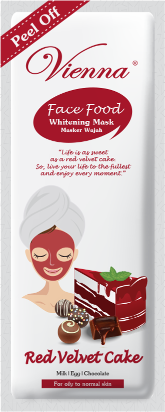 Vienna Face Food Red Velvet - Vienna Face Food Whitening Mask (1000x1000), Png Download