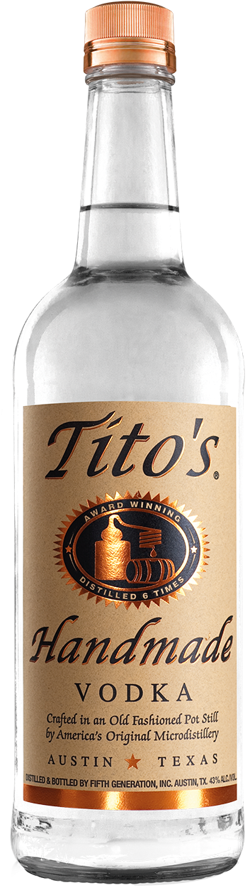 Tito's Is America's Original Craft Spirit And Is Now - Tito's Handmade Vodka Sizes (500x1405), Png Download