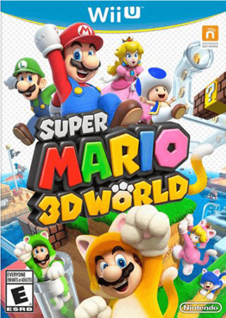 Super Mario 3d World - Super Mario 3d Wii U (552x700), Png Download