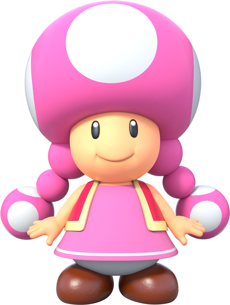 New Super Mario Bros - Toadette New Super Mario Bros U Deluxe (1378x1378), Png Download